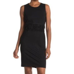 Carmen Marc Valvo Sleeveless Ponte Shift Dress
